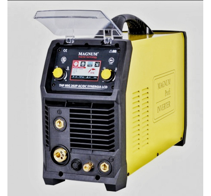 ІНВЕРТОРНИЙ НАПІВАВТОМАТ ЗВАРЮВАЛЬНИЙ MAGNUM MIG THF202P LCD AC/DC SYNERGY